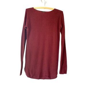 Talbots Warm, Cozy Womens XS Burgundy Knit Sweater Tunic XS